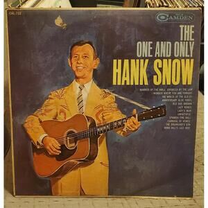 HANK SNOW THE ONE AND ONLY HANK SNOW RCA CAMDEN RECORDS VINYL LP 201-60.